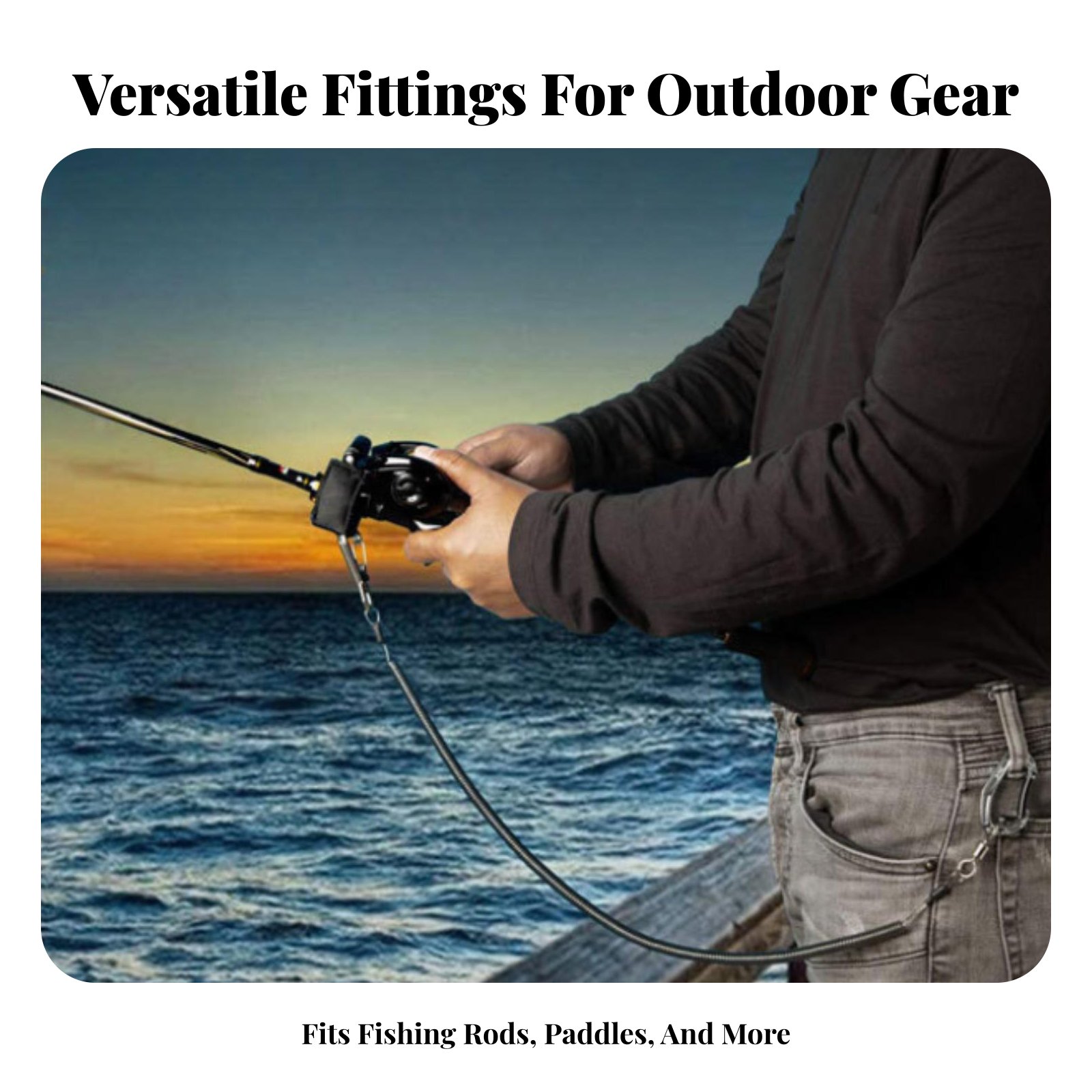 Intrekbare hengelriem Verstelb - Fishing Kayak Paddle Leash recensie en prijs